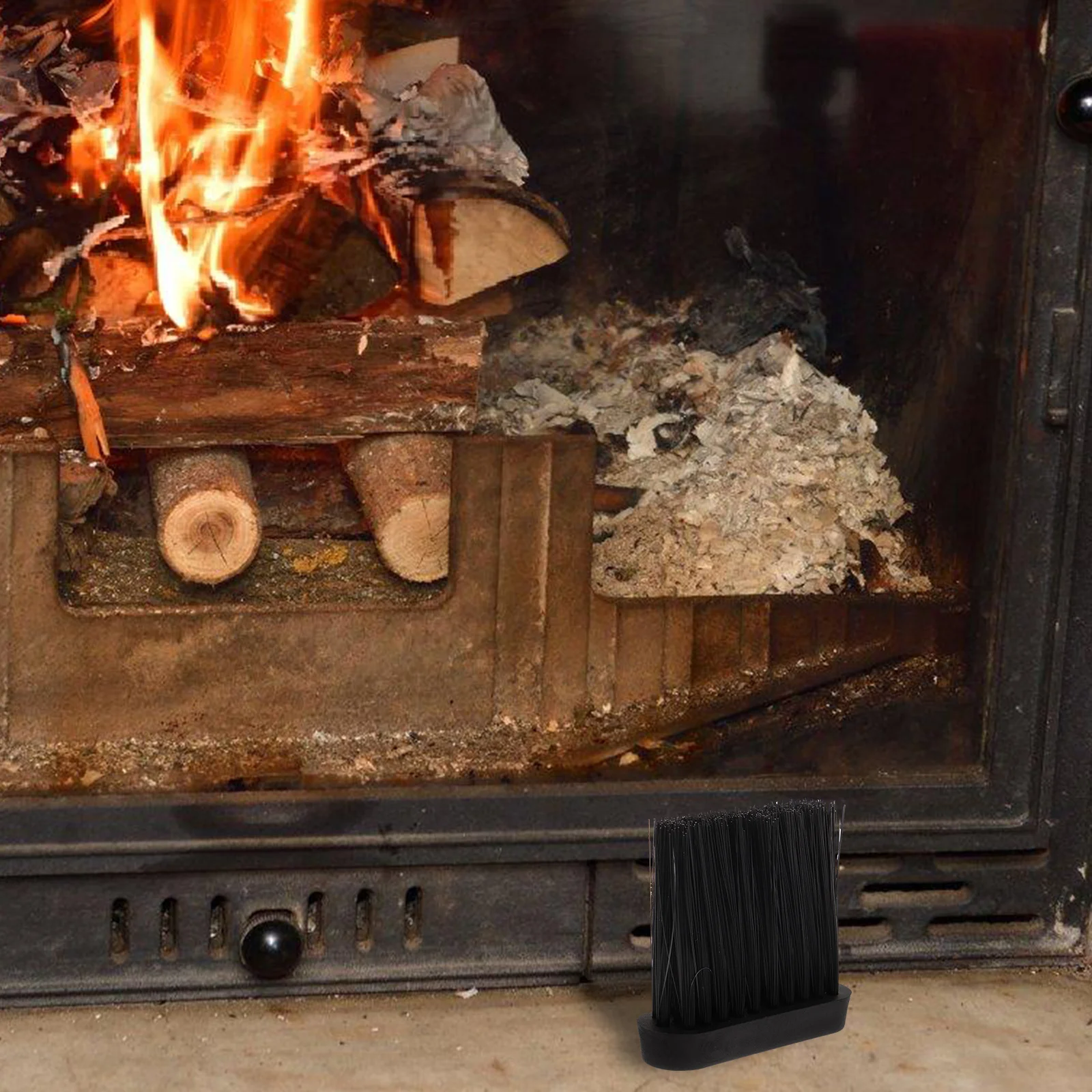 Chimney Sweep Brush Head Fireplace Cleaning Mantel Broom Fireplaces Black Plastic Parts