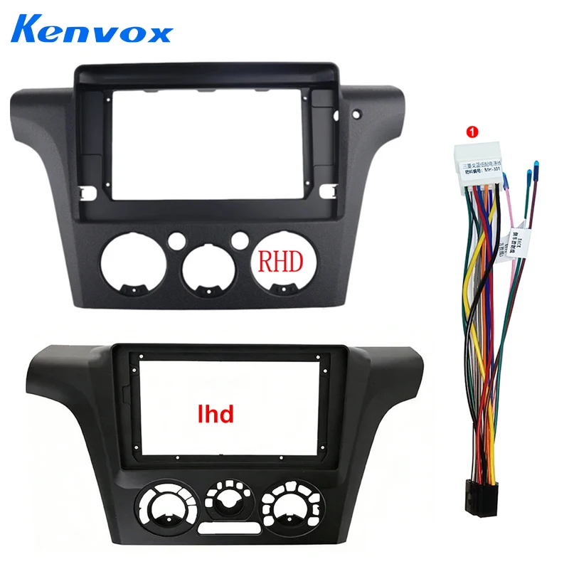 For Mitsubishi Airtrek/Outlander 2001-2005 LHD/RHD 9/10inch Car Multimedia Radio Frame Fascia Panel Dashboard Mounting Bracket
