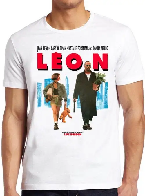 Leon профессиональная футболка B771, постер фильма, крутой Топ