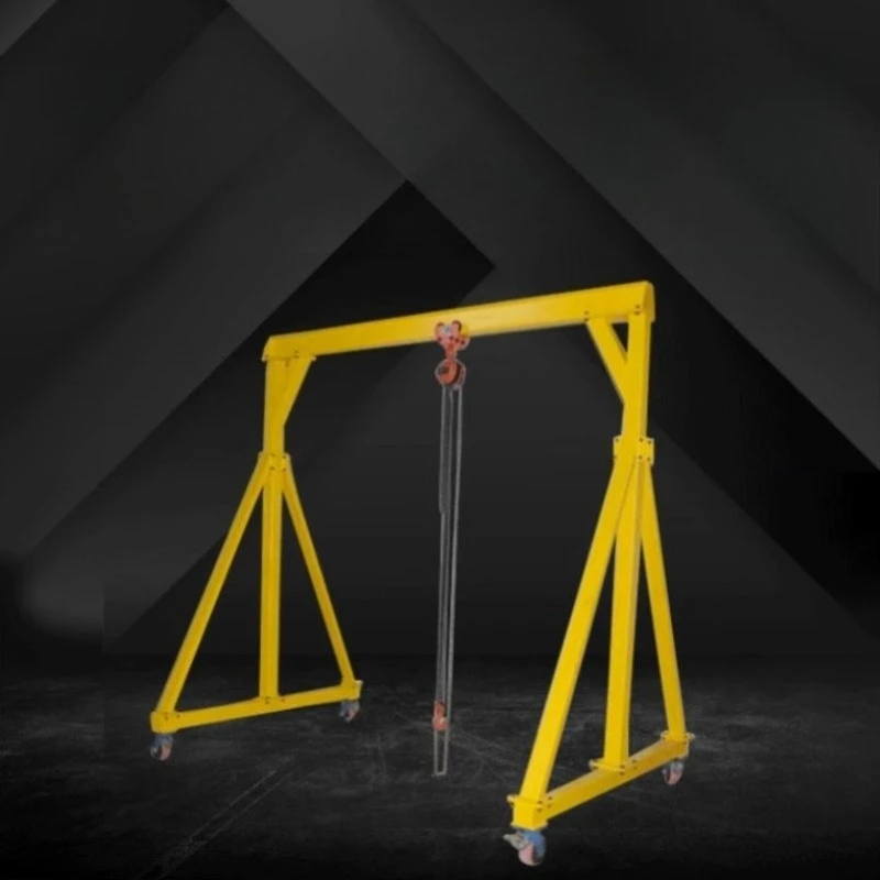 

Warehouse auto repair plant can crane 1/3/5 tons mobile gantry construction site gantry crane simple hand push