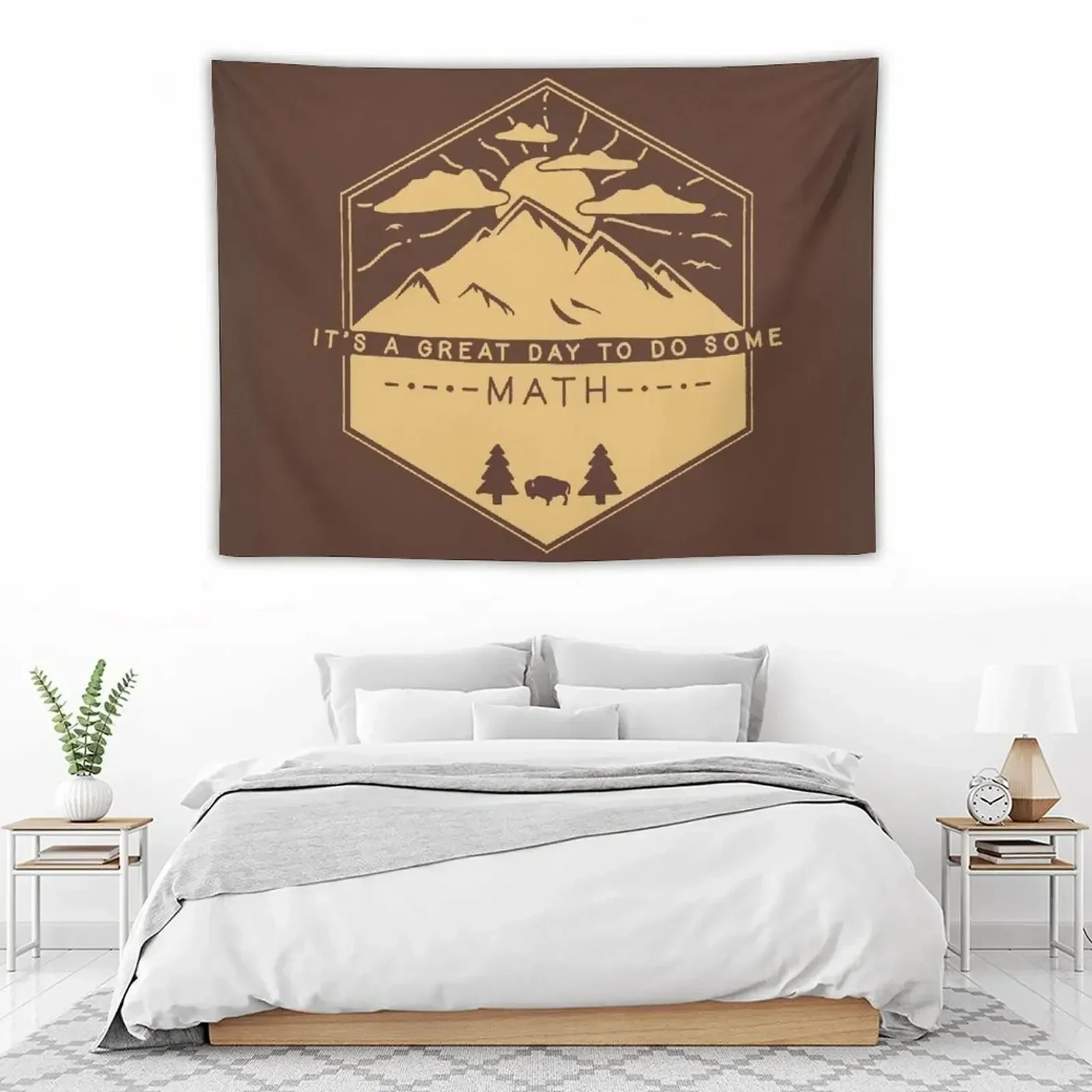 

It's a great day to do some math Tapestry Home Decorations Aesthetic Room Design Carpet Wall Tapestry
