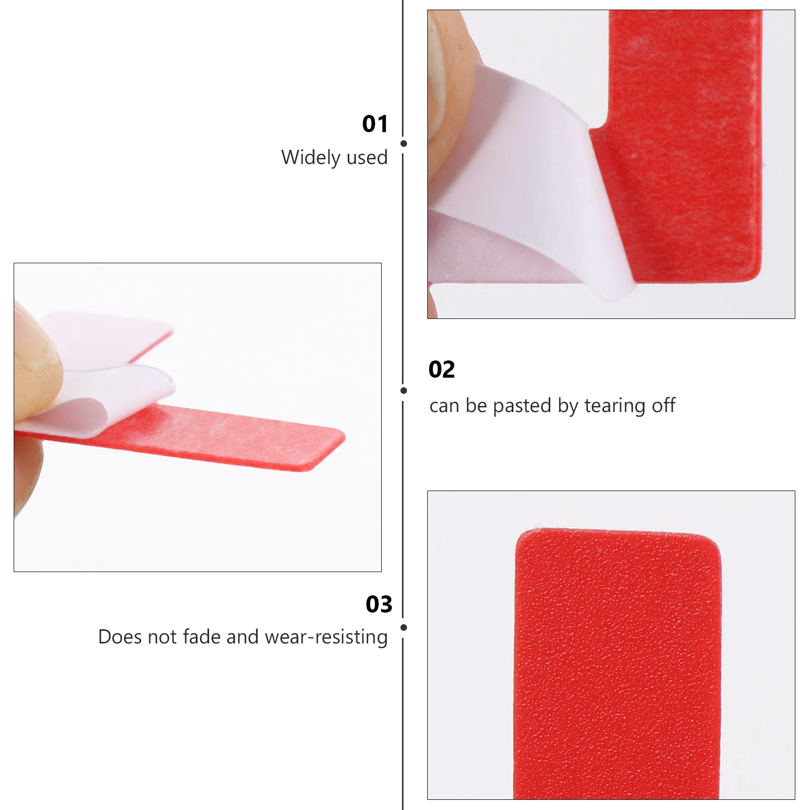 100 Pcs Warning Line Identification Hospital Stickers Marking Magnetic Sign Pvc Positioning Decal