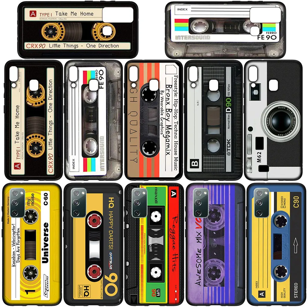 Vintage Cassette Music Tape Retro Case for Huawei P30 P20 P10 Y6 Y7 Y9 Prime Mate 10 20 Pro Lite Y9A Y8S P Smart 2019 Casing