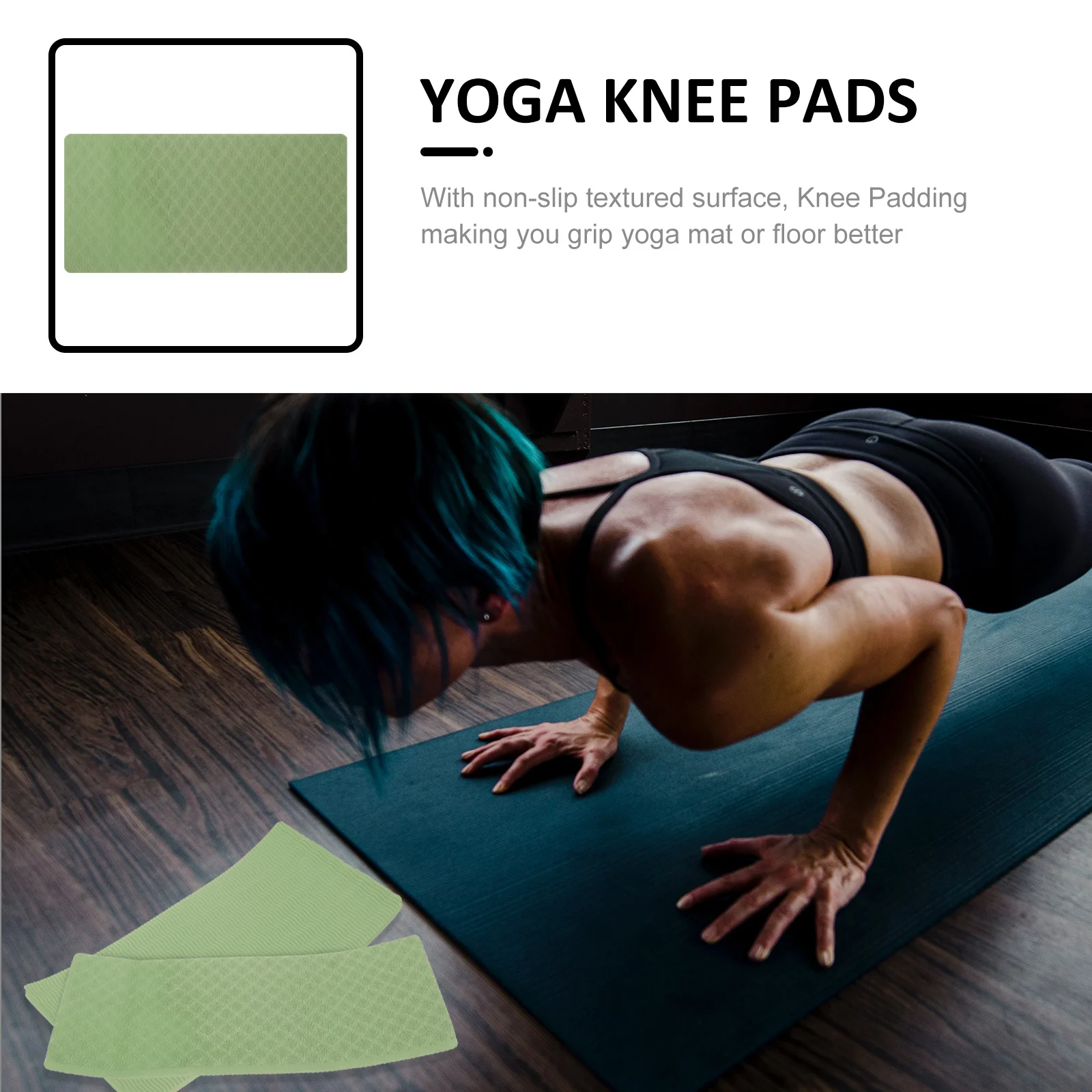 

1Pair Multi-Function Balance Pad High-Density Cushion for Yoga Kneeling Non-Slip Design Portable Fitness Accessory for Home Gym