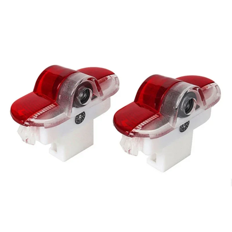 2 قطعة باب السيارة ترحيب أضواء مجاملة شبح العارض الظل مصابيح لسكودا VRS شعار اوكتافيا A5 MKII 2006 2008-2013 اكسسوارات