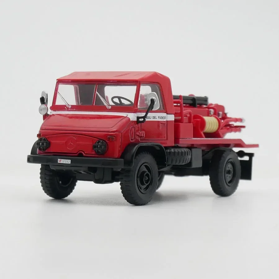 

Diecast Ixo 1:43 Scale Mercedes-Benz Unimog 404 Benz Italian Fire Engine Alloy Car Model Collectible Toy Gift Souvenir Display