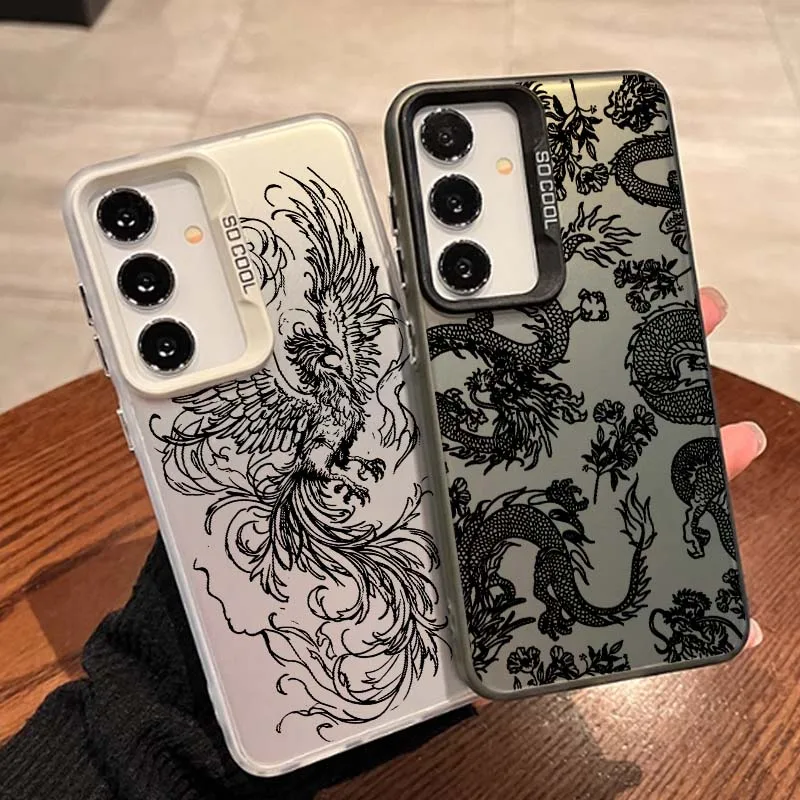 Dragon Phoenix For Samsung Galaxy A25 A24 A23 A22 A21S A20 A16 A15 A14 A13 A12 A11 A06 A05 A04 A03 Phone Case