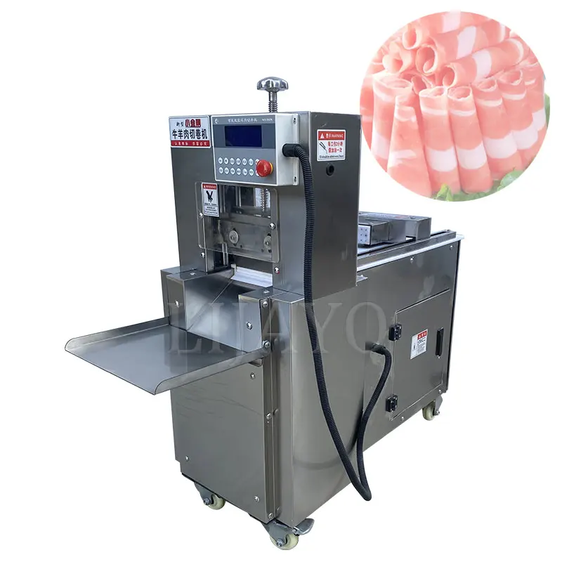 

Stainless Steel Freezing Beef Roll Cuter Electric Slicer Cnc Single Cut Mutton Roll Machine 110V 220V