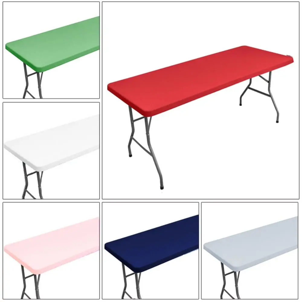 

Stretch Picnic Table Cloth Washable Folding Patio Table Cover Tear-Proof Wind Proof Elastic Fitted Tablecloths Rectangle Tables