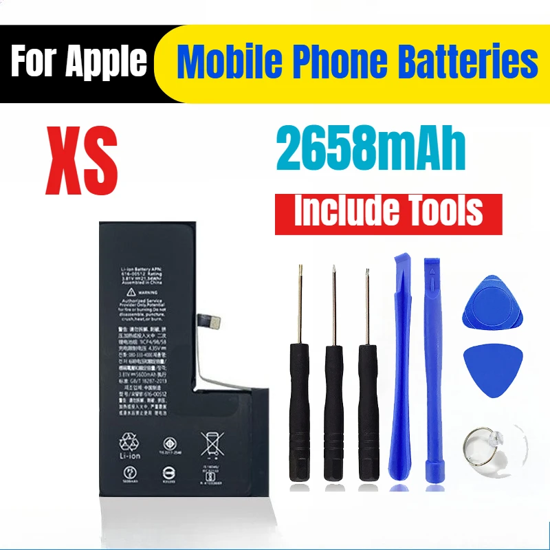 

Аккумуляторы большой емкости 2658 мАч для мобильных телефонов Apple XS