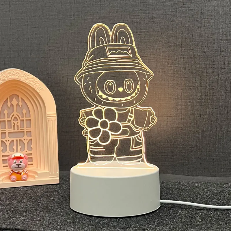 

16 - Color Remote - Controlled Labubu Night Light | Cross - border Hit, Bedside Ambience Lamp for Korean & Japanese Students