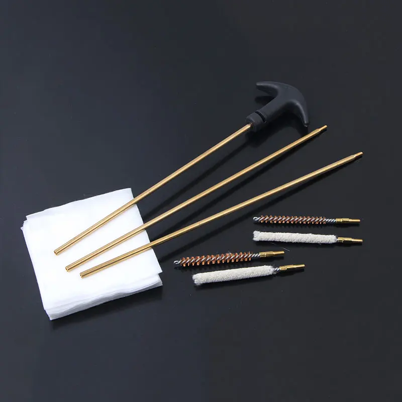 

4.5/5.5mm .22.45 Gun Barrel Cleaning Brushes Kits Copper Pipe with Bronze Cotton Brush Gun Tube Clean Tool Hunting Accessories