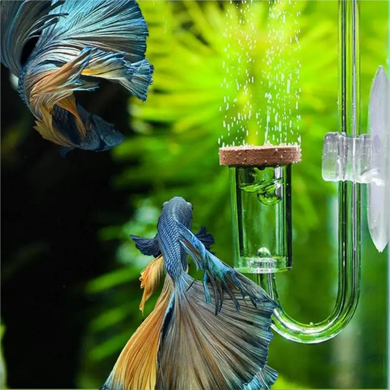 CO2 Diffuser For Aquarium For Planted Fish Tank- Acrylic CO2 Reactor With Suction Cup Included-A68E