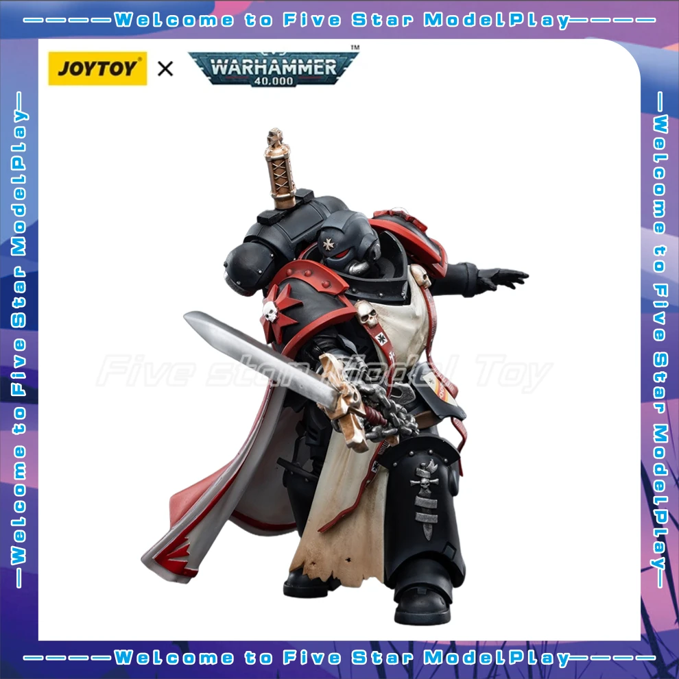 

【FS】Фигурка JOYTOY Warhammer 40K 1/18: Черные тамплиеры, Примарис, Священники-мечоносцы, Эбервульф. Модель, игрушка, подарок.