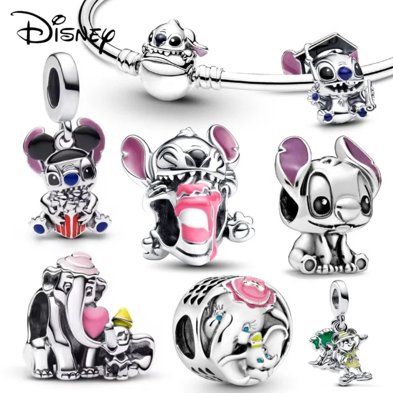 

Выпускной шарм Disney Stitch, подвеска для торта на день рождения, подходит для оригинального браслета, праздничные подарки своими руками для женщин, новинка 2023 года