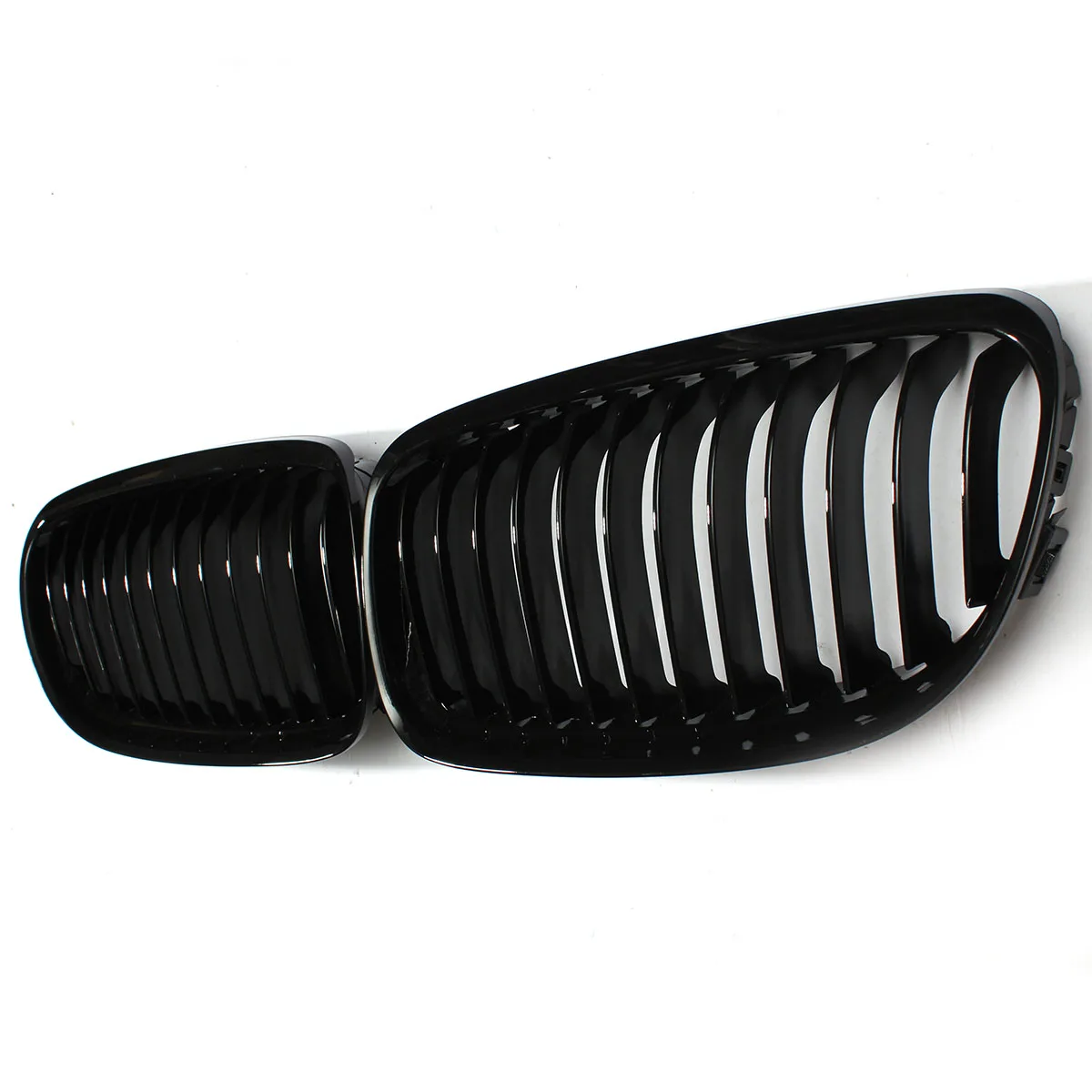 Preto Brilhante Frente Do Carro Rim Substituição Grille Grill Para BMW Série 3 E90 E91 Sedan 2009 2010 2011 Racing Grill Capa Pálpebras