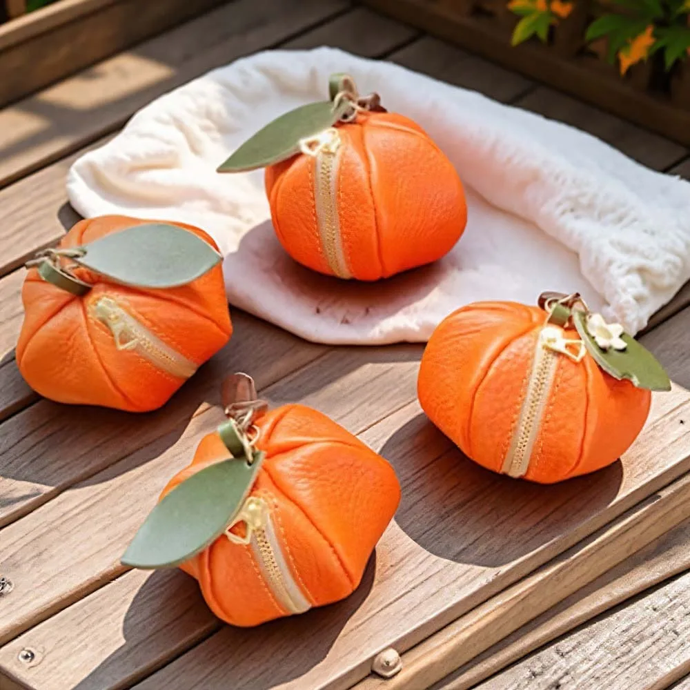 

Fashion Cute Fruit Shape Coin Purse Korean Style Strawberry Earphone Bag Lemon Persimmon PU Leather Pendant Men