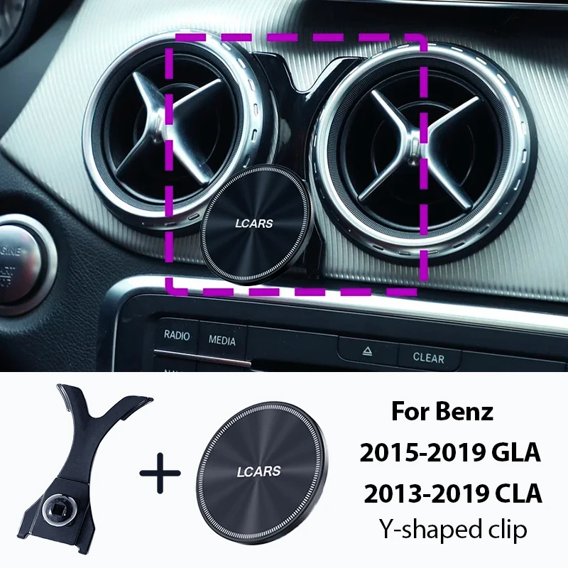 Anti Vibration Auto Magnetische Telefon Halter Stehen Für Mercedes Benz GLA 2015-2019 & CLA 2013-2019 Fit alle Handys Halterung