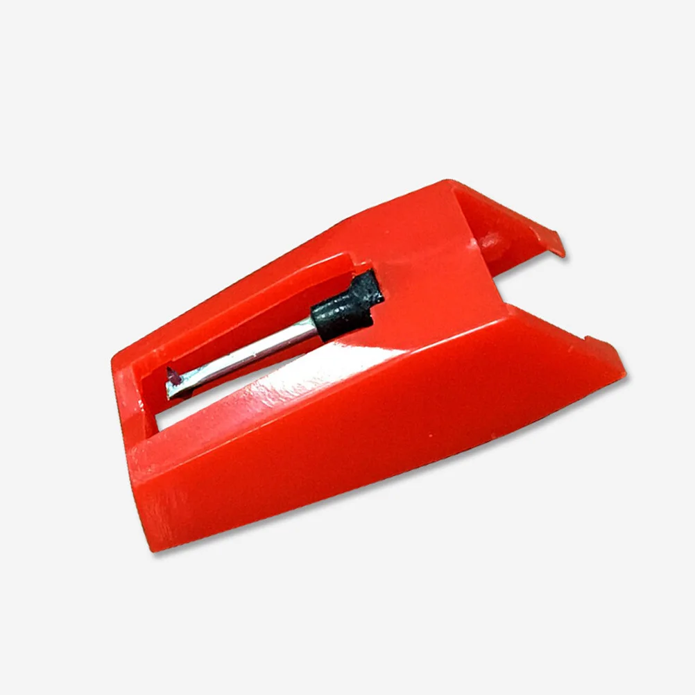 

1 Pair Red Vintage Gramophone Record Needle Stylus Replacement For Turntable Cartridge Conical High-Grade Aluminum