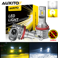AUXITO 2Pcs H11 LED Fog Light Bulbs Canbus H8 H9 H10 H16(JP) 9005 HB3 9006 HB4 Car DRL Driving Lamp Switchback White Yellow 12V
