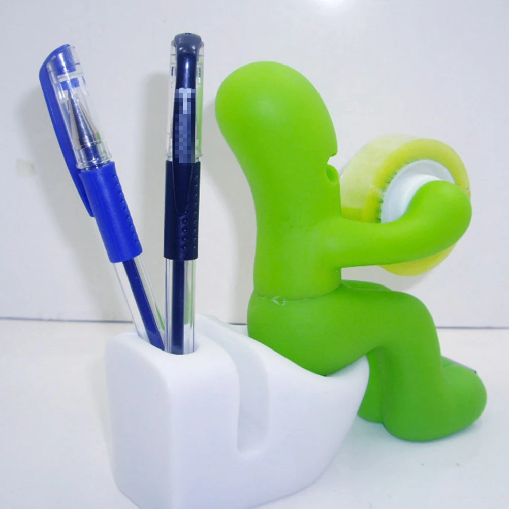 Stationery Masking Tape Creative Dispenser Seat for Office The Little Men Supplies Textured Paper