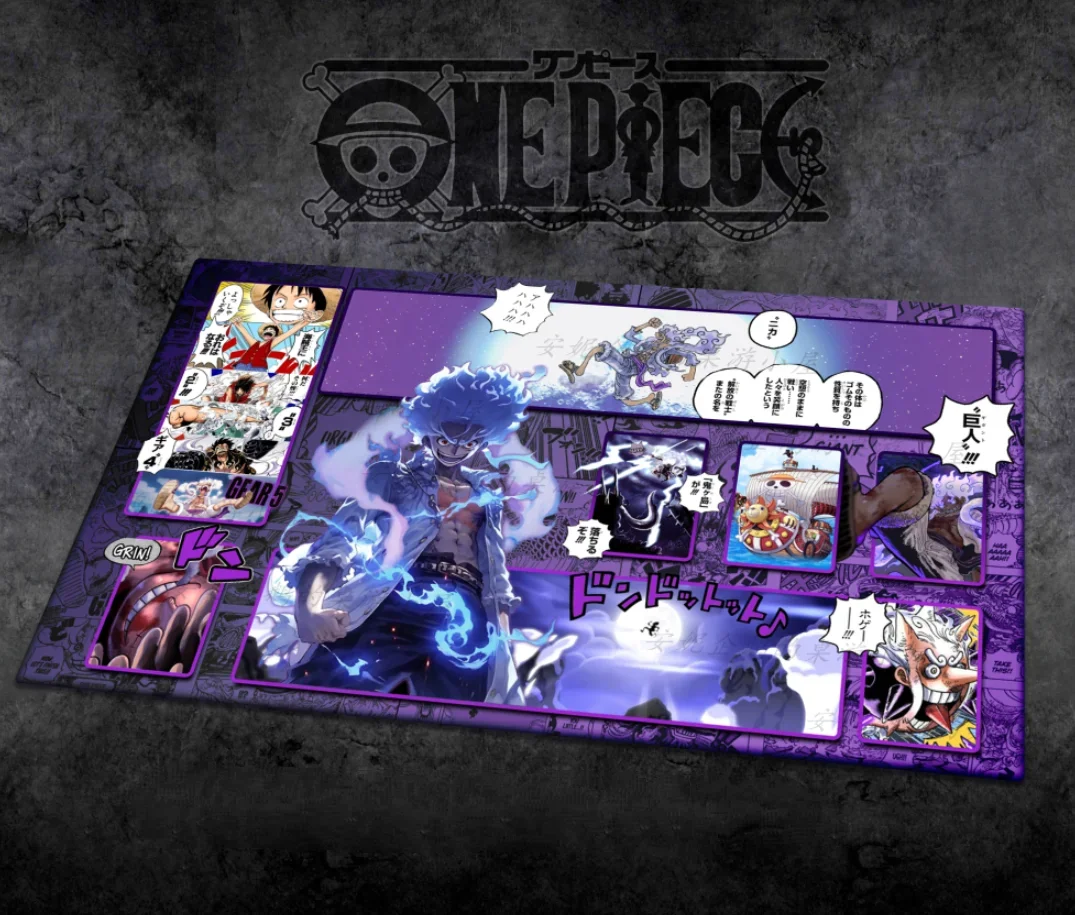 60*35cm OPCG One Piece Dedicated GAME Card Playmat Battle Against Rebecca Roronoa Zoro Trafalgar Law Comic book series Toy Gifts