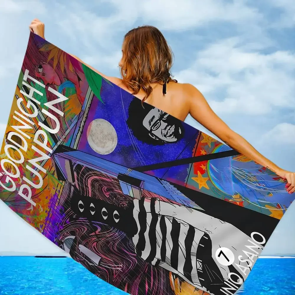 Anime G-Goodnight Punpun Microfiber Beach Towel Absorbent Quick Dry Soft Yoga Swimming Resort Mountain Climbing Towel