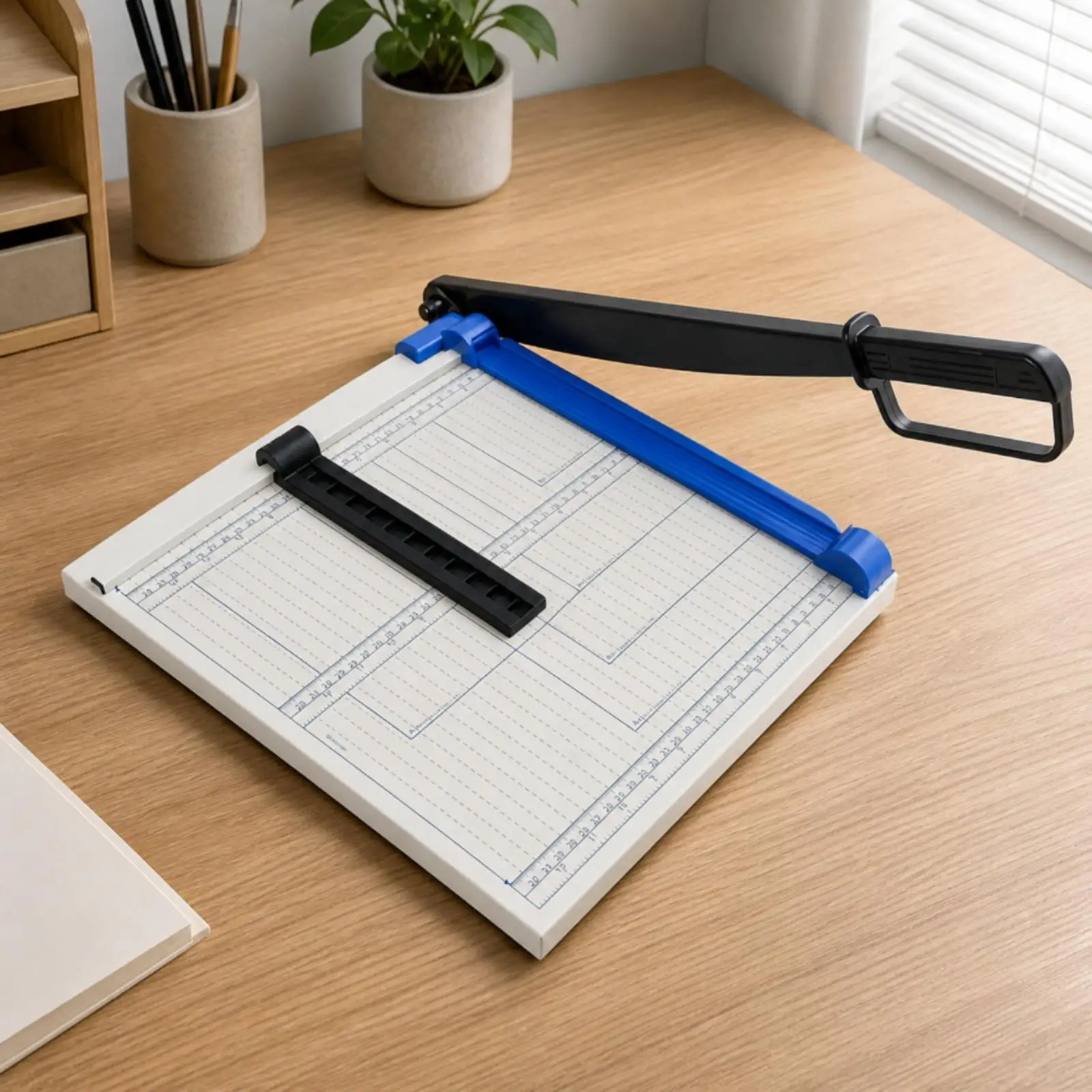 A4 Paper Trimmer ±1 Mm Tolerance Metal Paper Cutter with Steel 16-Sheet Capacity for Print Workspace, Craft Room, Classroom