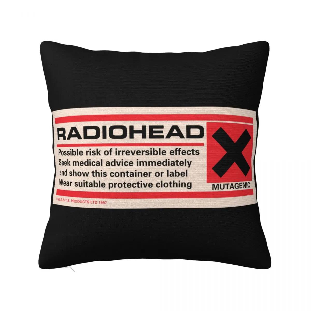 Radiohead Ok Computer Navy Blue Large Cloth Patch Breathable Male Goth New Print Solid Color Pillow Case