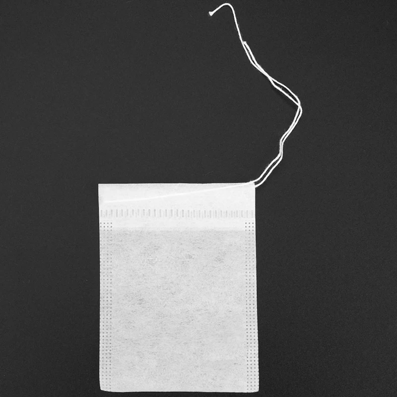 1000Pcs/Lot New Pla Biodegraded Tea Bag Filters Ultrasonic Corn Fiber Cords Tea Bags Coffee Filter 6X8cm