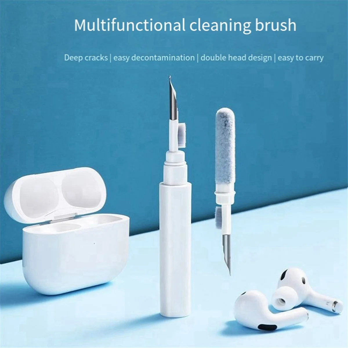 GOB-o10 قطعة فرشاة تنظيف ناعمة بلوتوث سماعة تنظيف فرشاة سماعات الأذن أدوات تنظيف سماعات الأذن قلم تنظيف