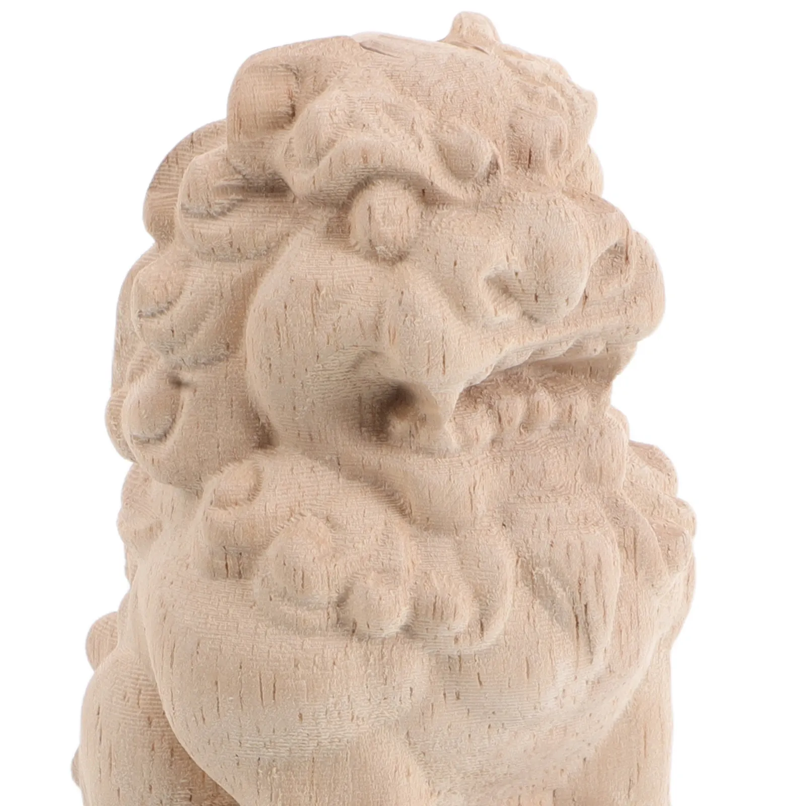 Solid Wood Column Caps Garden Decor Outdoor Landscaping Arch Bridge Finials Chinese Style Miniature Pillar Tops