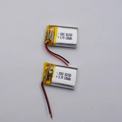 2pcs 3.7V 130 mAh Rechargeable Polymer Li Lipo Battery 361520 For Bluetooth Speaker Headphones GPS Sat Nav Driving Recorder Mp3