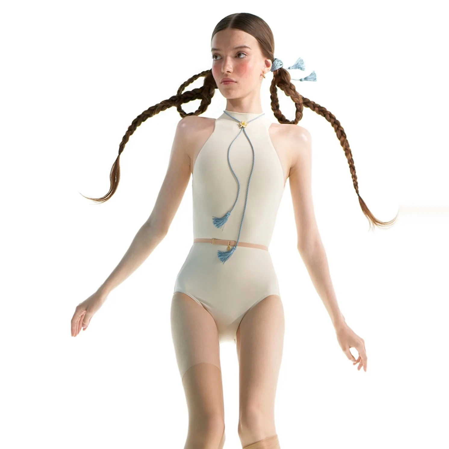 

Женский эластичный балетный трико с двойной сеткой Just A Corpse, гимнастический боди для девочек, комбинезон для танцев, йоги, костюм для фитнеса для взрослых