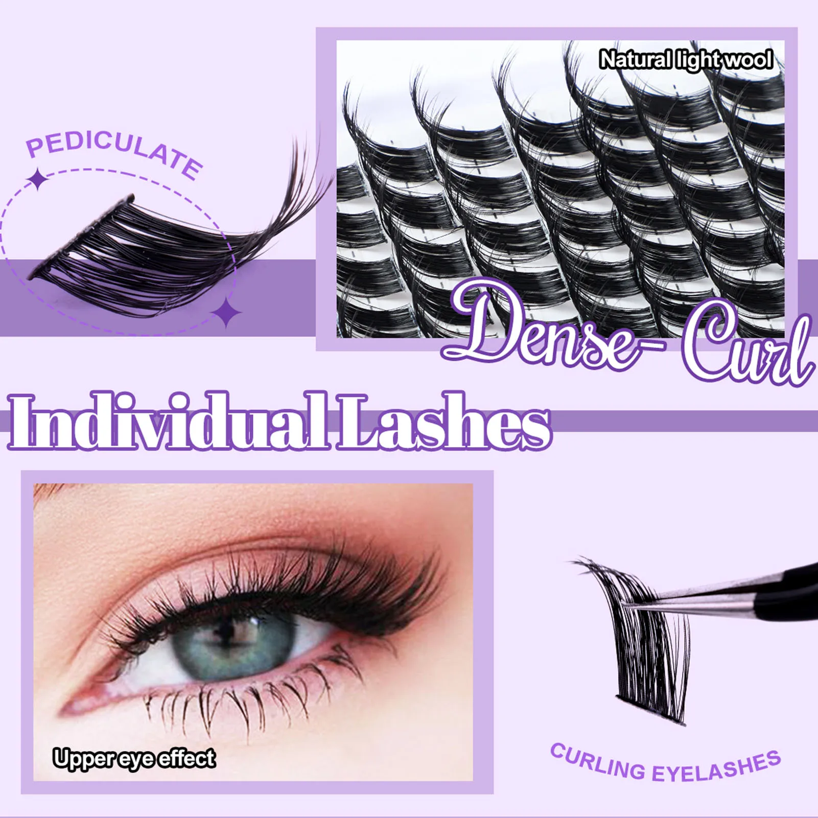 168 Stuks Clusters Lash Set Bond En Seal Lash Lijm Verwijderaar Pincet Wimper Extensions Valse Wimpers Professionele Make-Ups