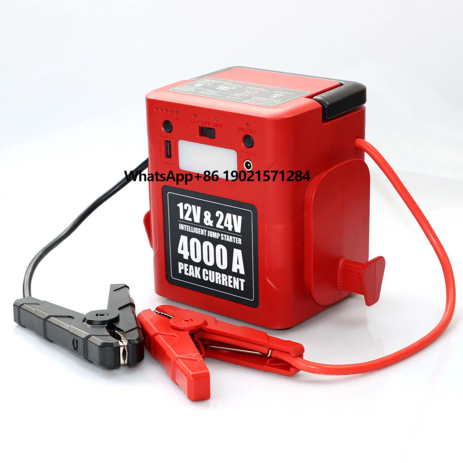 56000mAh Lithium Battery 12v/24v Pro Car Jump Starter Power Bank 4000A