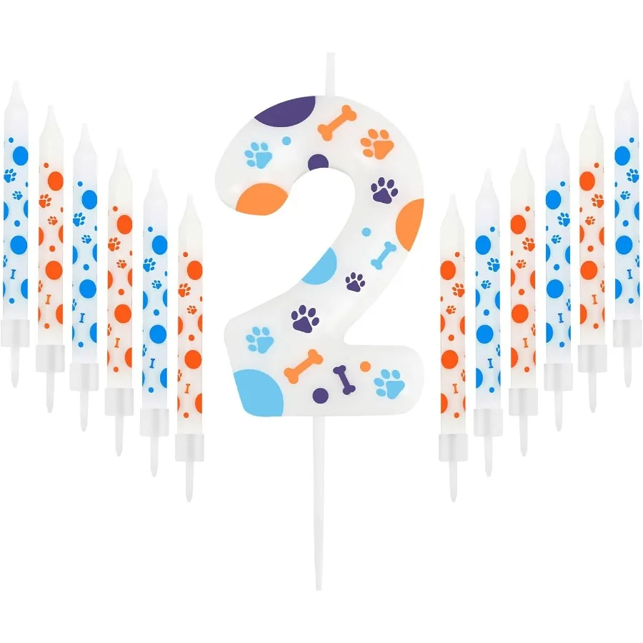 13 Pcs Blue Dog Paw… - image