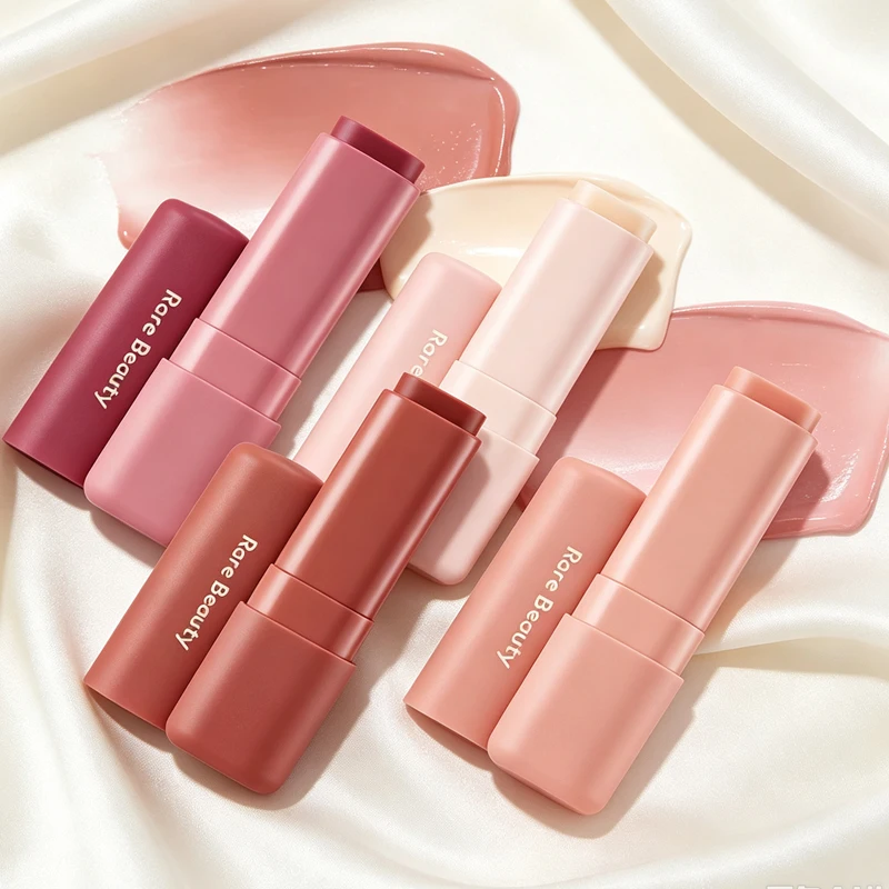 Fashion Rare Beauty Moisturizing Nourish 4 Color Butter Lip Balm High Gloss Mirror Fine Glitter Liquid Highlight Makeup Products