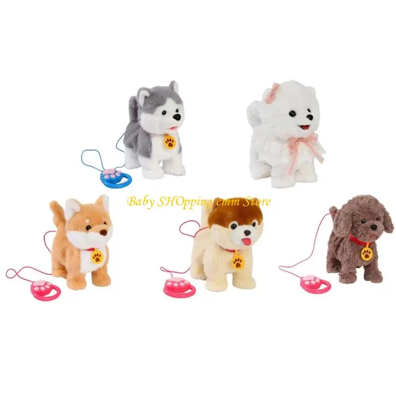 23GD realistische beweging geluidsgeluid Animal Electric Dog Interactief educatief speelgoed voor kind