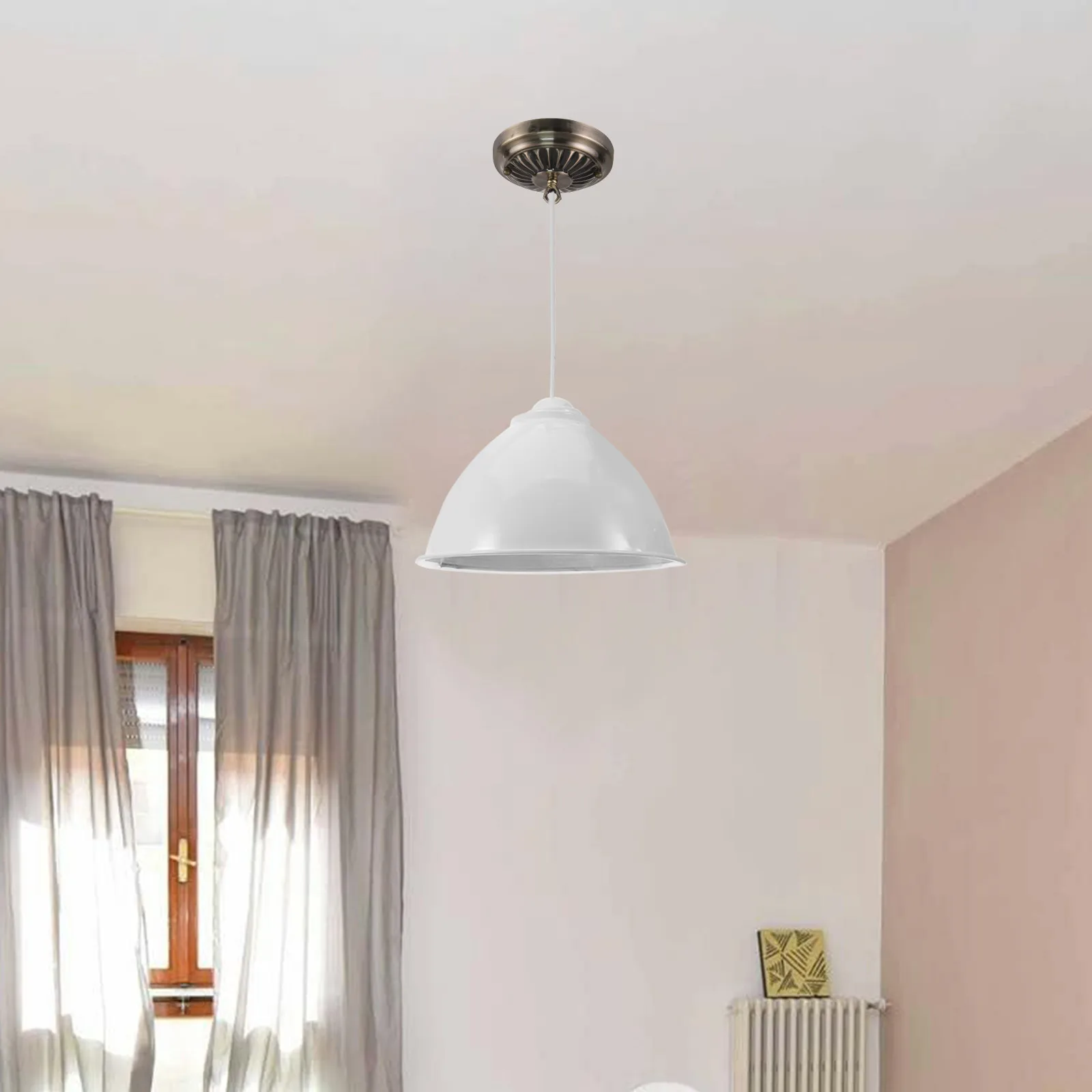 

Pendant Light Canopy Metal Ceiling Cover Plate High Hardness Non-Deform for European Style Lamp Fixture Replacement Accessories