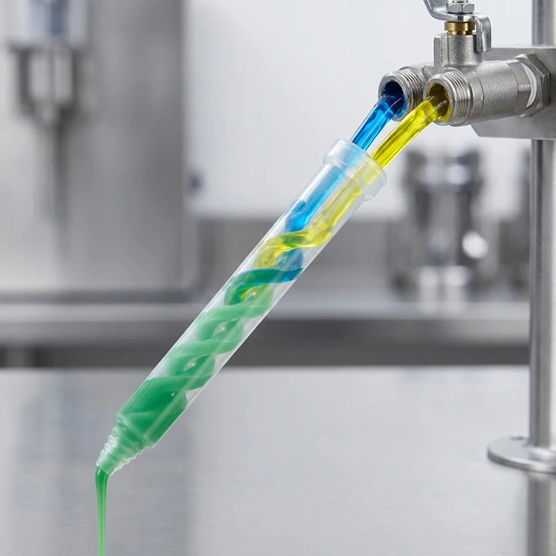 Dynamic Mixing Nozzle MR13-12 for AB Epoxy Resin Glue – Plastic Static Mixer Tube for Two-Component Adhesive Dispensing