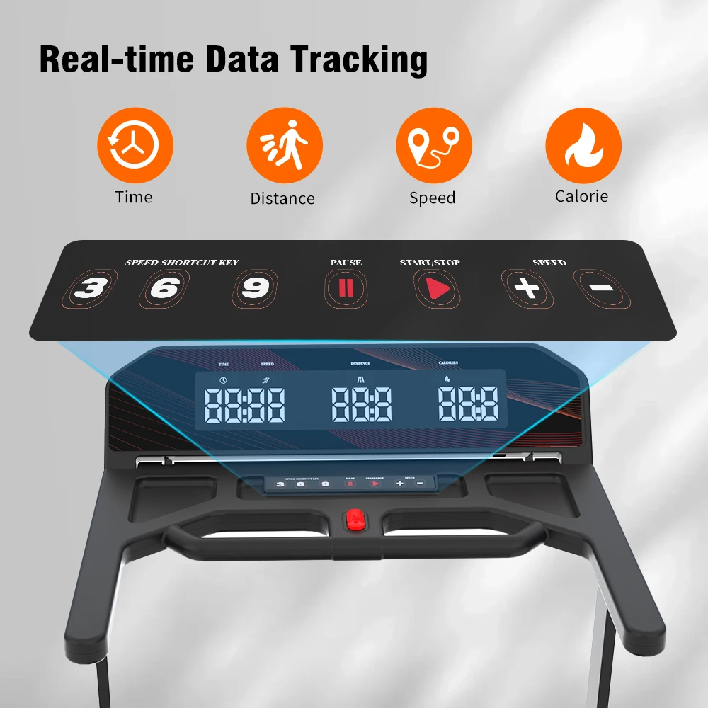 Factory Price TL8 Smart App Connected 12km/h Foldable Motorized Treadmill Compact Electric Running Machine for Home Workout
