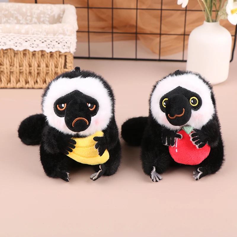 Lindo mono de peluche de dibujos animados para niños, juguete de Animal de peluche suave, muñeco de peluche, encantador colgante de mochila, regalos de cumpleaños