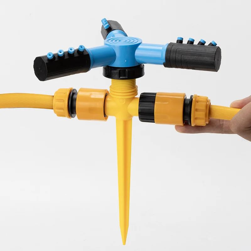 360° Rotation Automatic Garden Sprinkler - Perfect For Lawns,Farms,And Greenhouses!