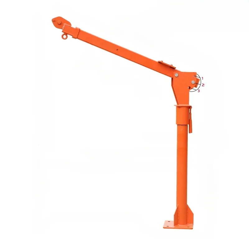 Vehicle-mounted crane lifting 1 ton 12v24v home 220v mobile lifting small crane truck cantilever crane 800kg-1500kg