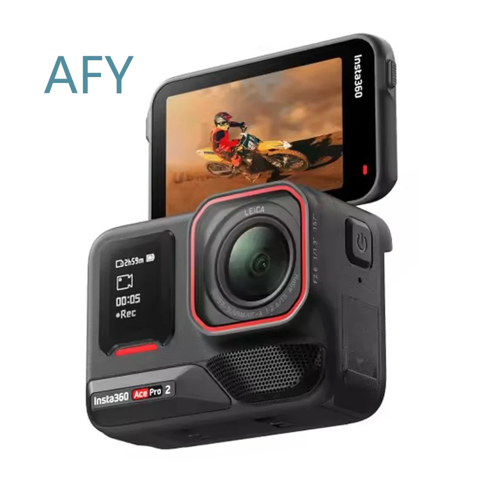 Insta360 Ace Pro 2 for Action Camera 8K Waterproof 360 Camera for Sports Photography Low Light Performance Dual AI Chip CMOS