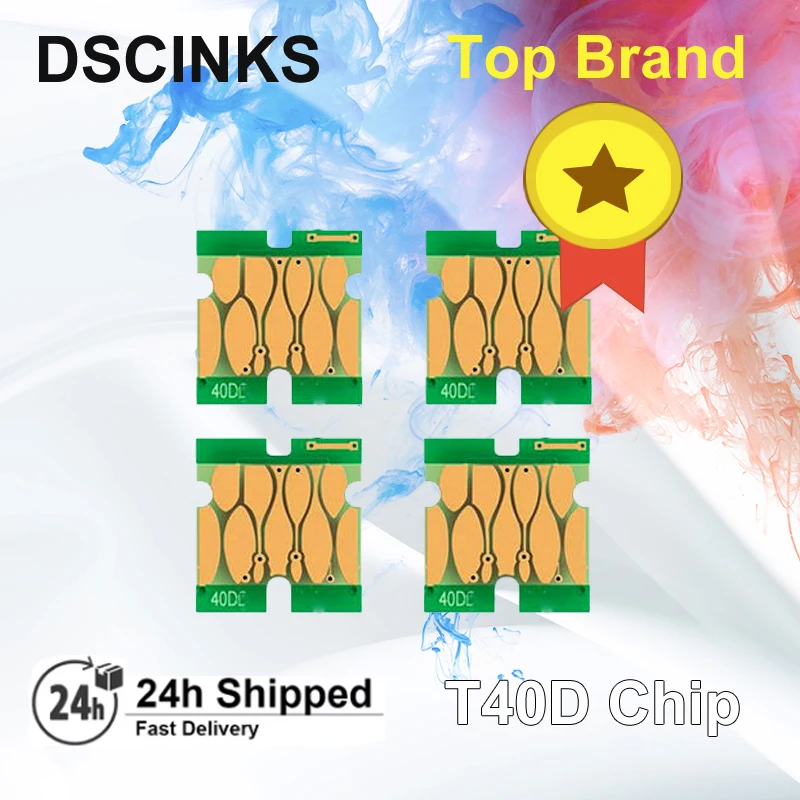 Newest T40D1 T40D2 T40D3 T40D4 Ink cartridge Chip For Epson SureColor T3100 T5100 printer Ink Cartridge Chip One Time Chip