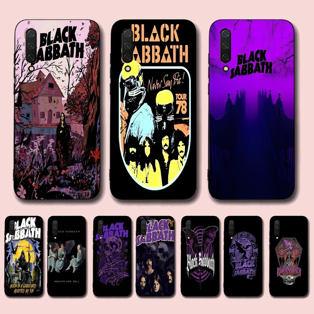 

Black S-Sabbath Smart Phone Case For Xiaomi Mi 5X 8 9 10 11 12 Lite Pro 10T PocoX3pro PocoM3 Note 10 Pro Lite