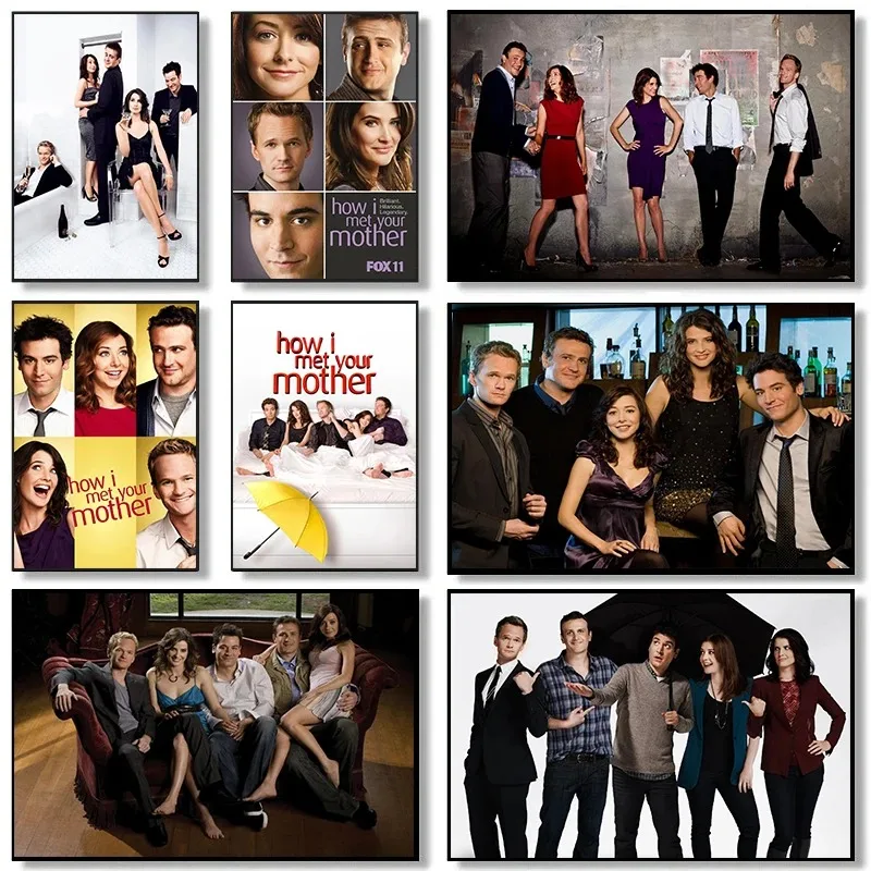 كيف قابلت والدتك الكلاسيكية المسلسلات التلفزيونية الملصقات و حائط لوح رسم الفن صور لغرفة المعيشة ديكور المنزل الهدايا #1