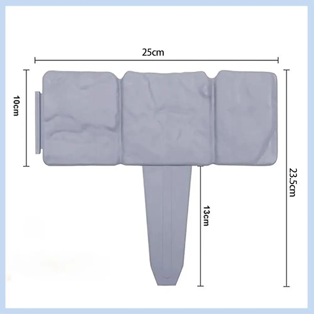 

MLGB-30Pcs Garden Fence Edging Cobbled Stone Effect DIY Plastic Lawn Edging Interlock Flower Bed Plant Border Decorative